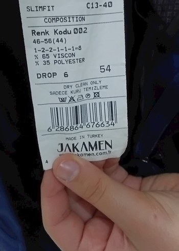 Erkek Lacivert Regular Fit Uzun Ceketli Takım Elbise - Görsel 3