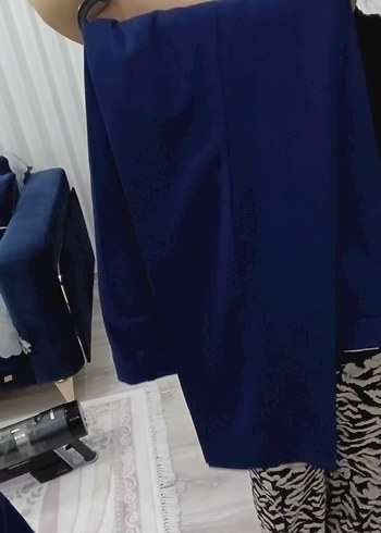 Erkek Lacivert Regular Fit Uzun Ceketli Takım Elbise - Görsel 5