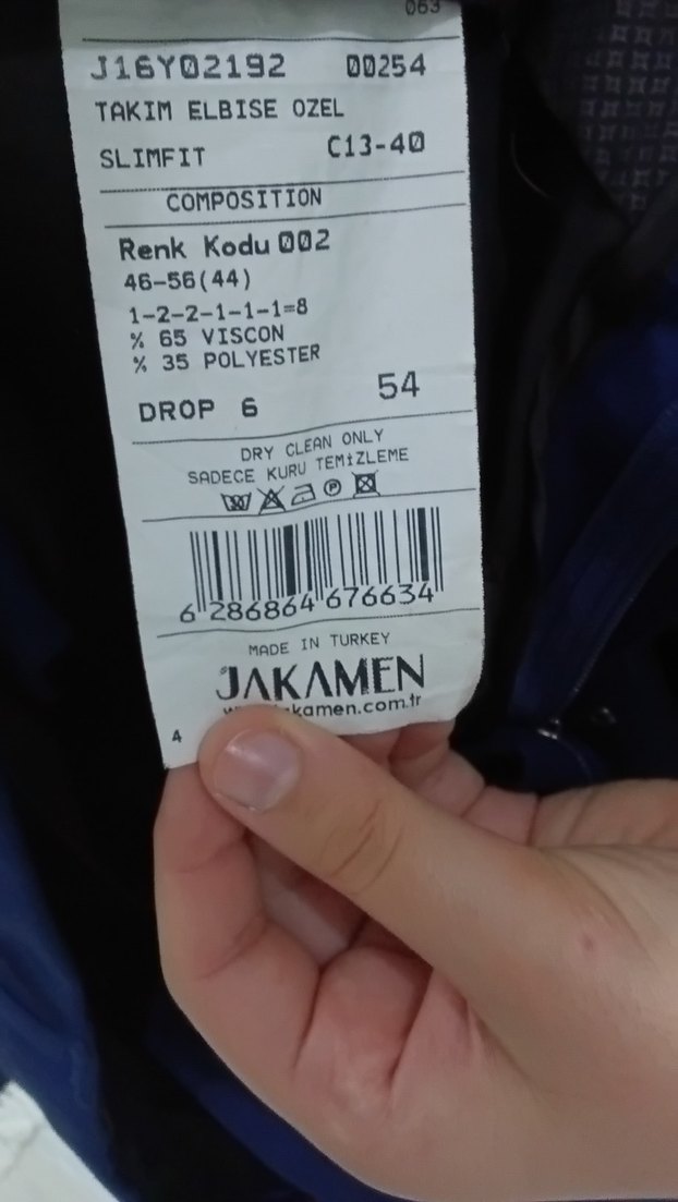 Erkek Lacivert Regular Fit Uzun Ceketli Takım Elbise - Görsel 3