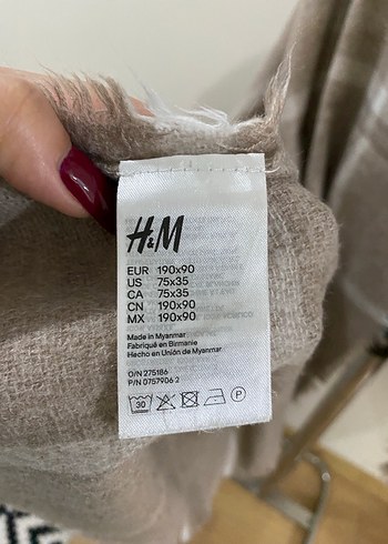 Beden camel Renk H&M büyük şal