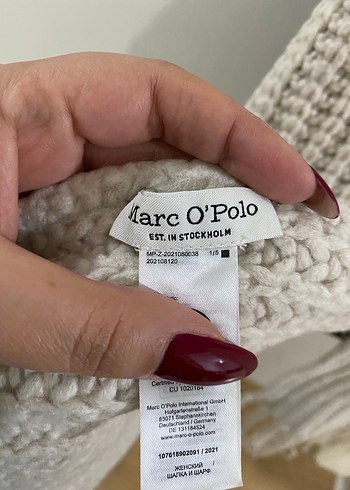  Beden beyaz Renk Marco polo yünlü atkı bere takım