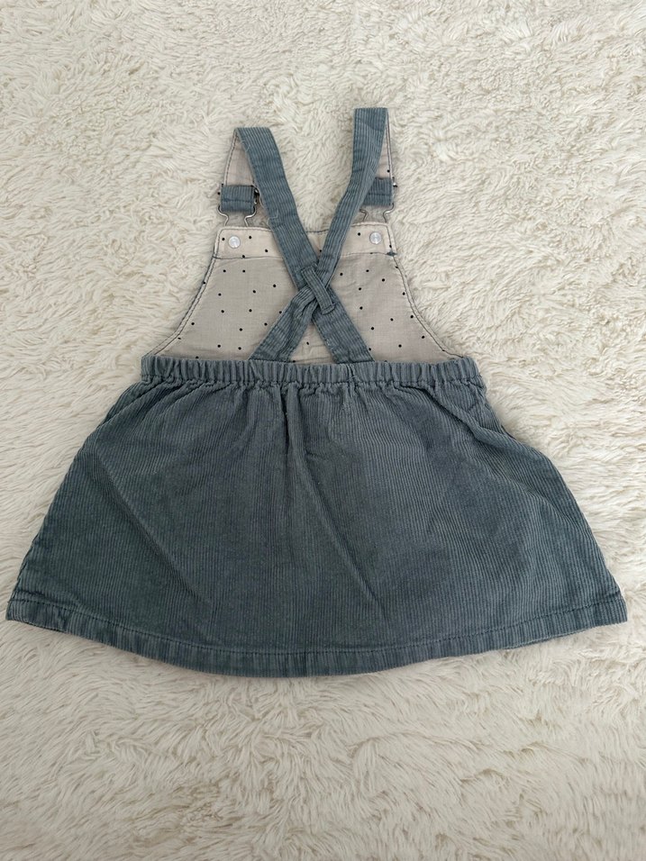 Zara Kız Çocuk Kot Askılı Elbise 9-12 ay - Görsel 2