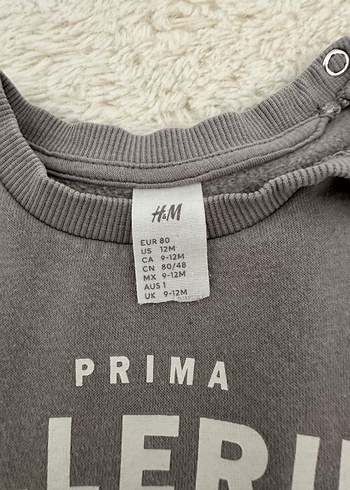 H&M sweatshirt 9-12 ay - Görsel 3