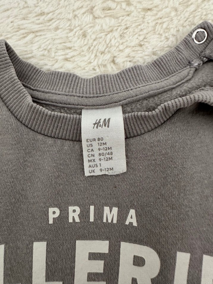 H&M sweatshirt 9-12 ay - Görsel 3