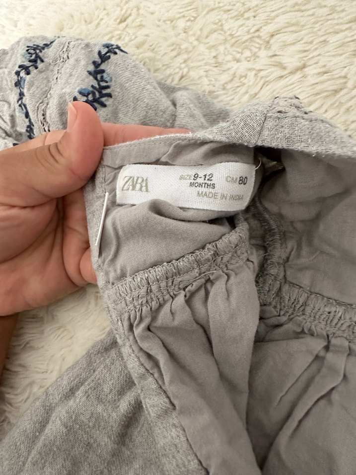 Zara kız çocuk bohem elbise 9-12 ay - Görsel 3