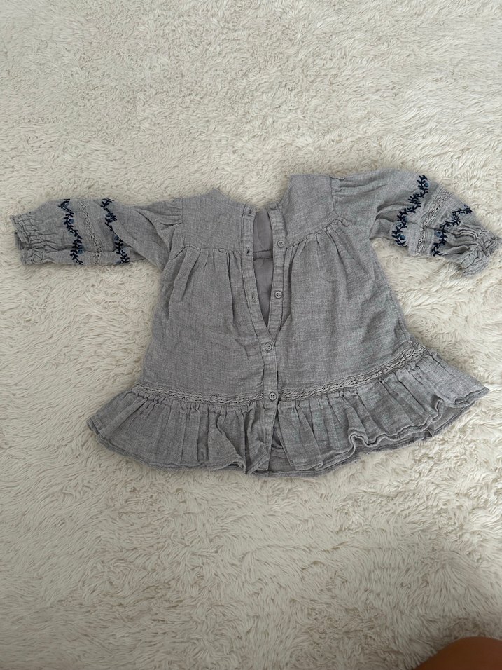 Zara kız çocuk bohem elbise 9-12 ay - Görsel 2