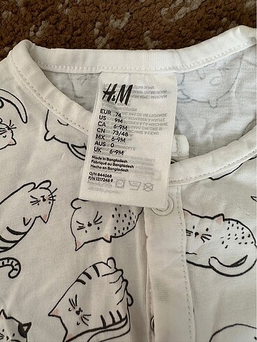 H&M 3lü pamuklu jarse tulum - Görsel 5