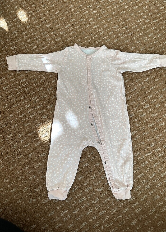 H&M 3lü pamuklu jarse tulum - Görsel 4