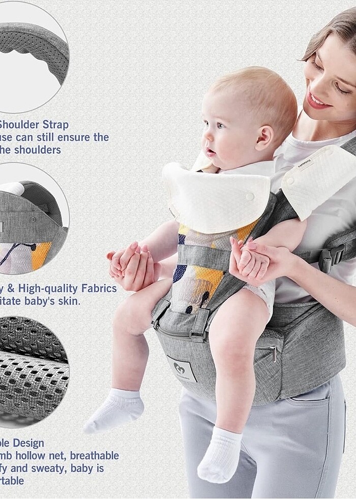 Bellababy bebek taşıyıcı, kanguru - Görsel 3