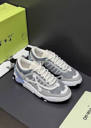 Off-White Gri Beyaz Bagcikli Sneaker