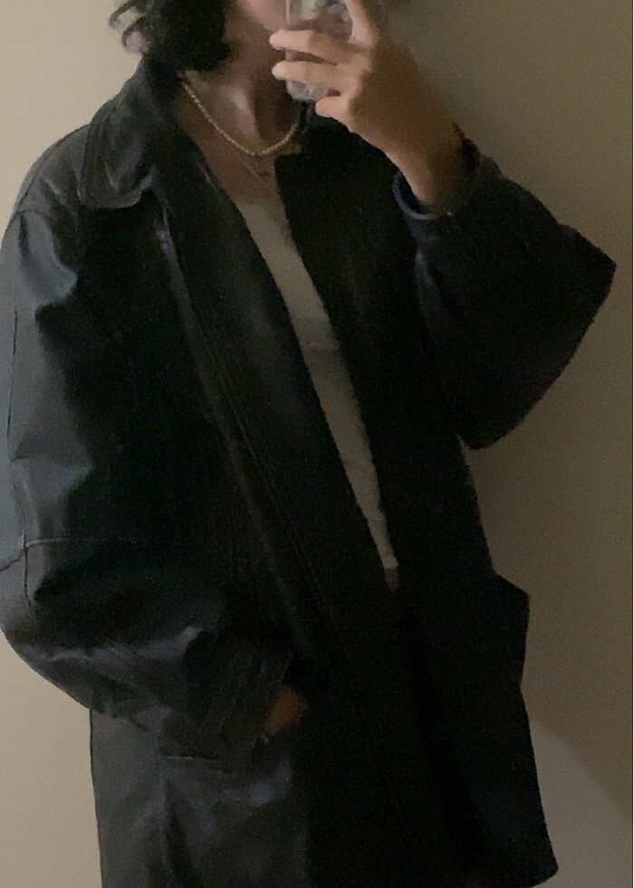 American vintage deri ceket - Görsel 2