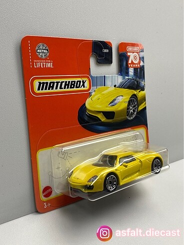  Beden Matchbox PORSCHE 918 SPYDER