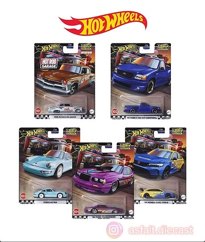 Hotwheels boulevard 101 - 105 yeni set
