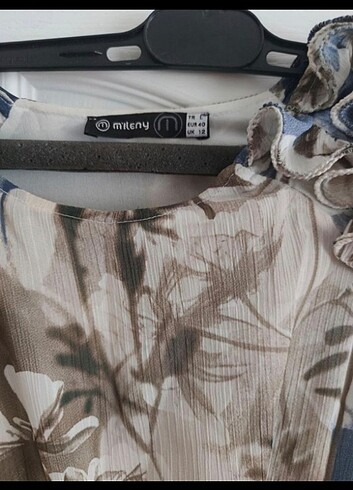 Gece elbisesi fırfırlı kol - Görsel 3