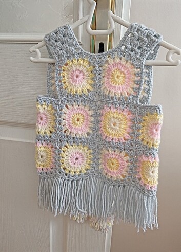 El örmesi bebek yeleği - Görsel 2