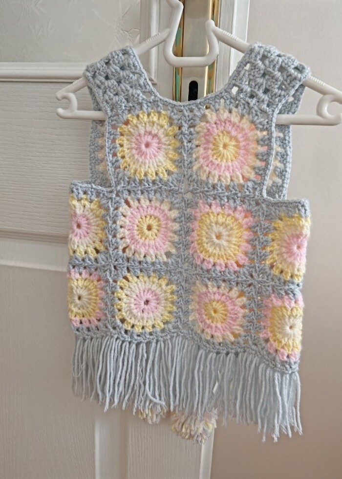 El örmesi bebek yeleği - Görsel 2