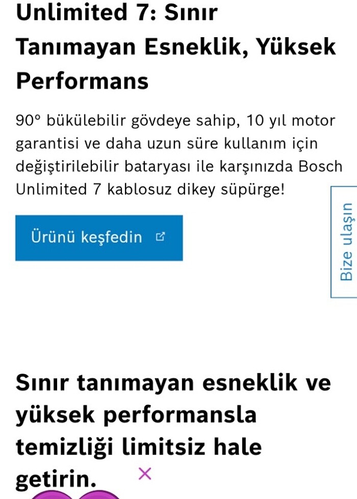 Bosch unlimited 7 dikey süpürge - Görsel 5