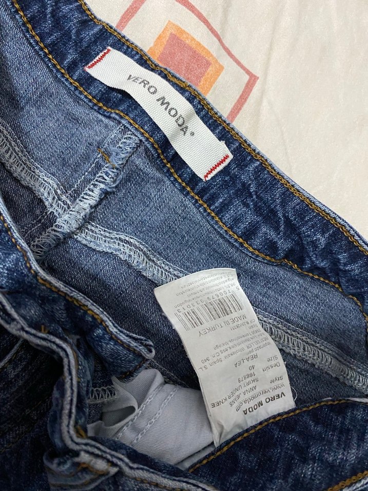 Mavi Midi Kadın Etek - Görsel 4