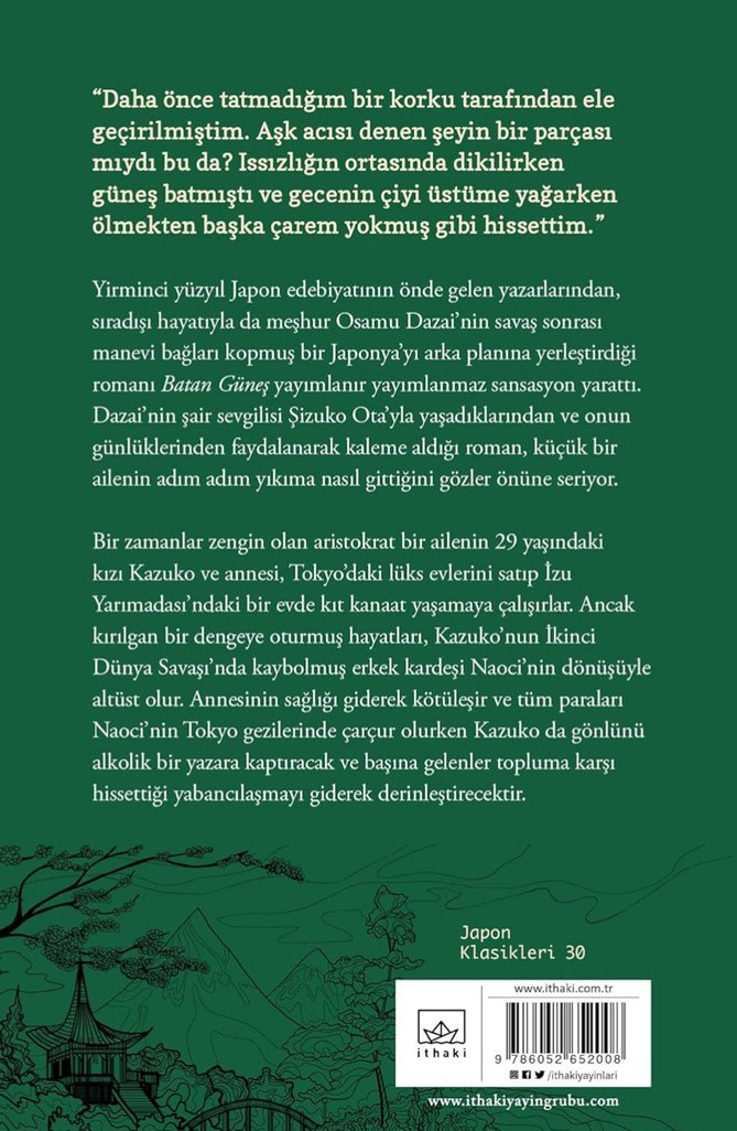 Batan Güneş - Osamu Dazai - Görsel 2