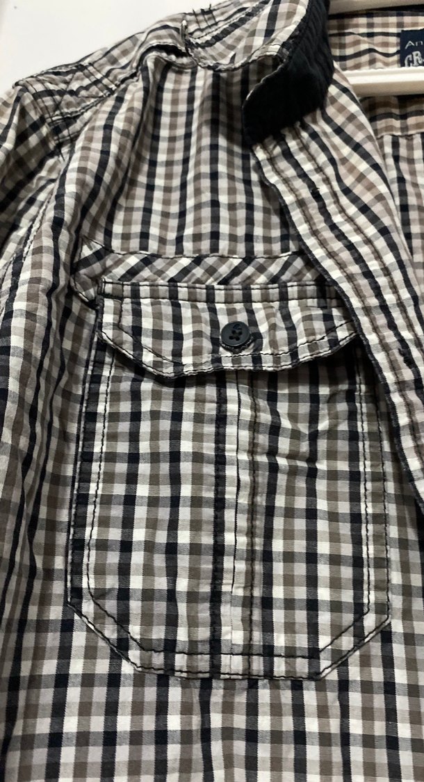 American vintage slim fit gömlek - Görsel 4