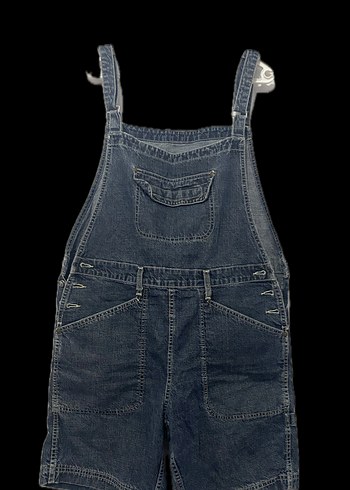 Mavi Kot Kadın Tulum - Görsel 2