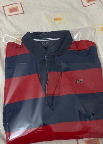 Uzun Kollu Kırmızı Lacivert Erkek Polo Tişört - Görsel 4