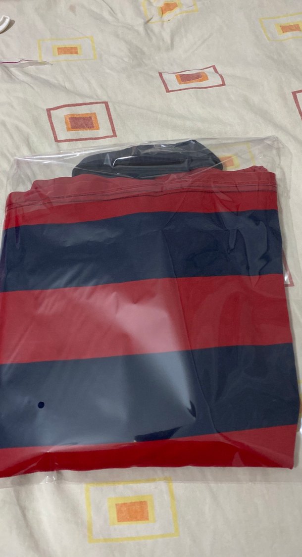 Uzun Kollu Kırmızı Lacivert Erkek Polo Tişört - Görsel 5