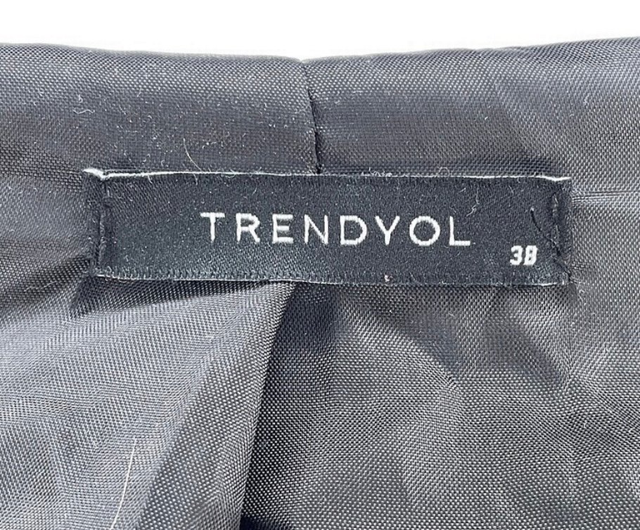 Gri Ekose Desenli Kadın Yün Ceket - Görsel 5