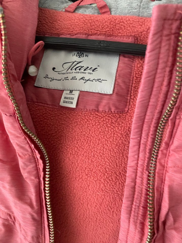 Pembe Kapüşonlu Kadın Mont - Görsel 2