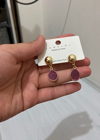 Bordo Mini Bohem Küpe - Görsel 3