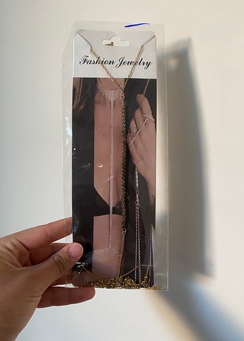 Altın Zincir Detaylı Bohem Vücut Zinciri - Görsel 2