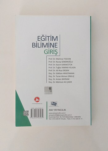 Eğitim Bilimine Giriş - Prof.Dr.Veysel Sönmez