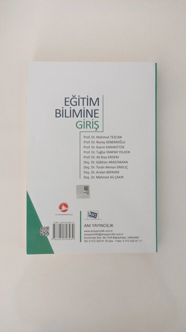 Eğitim Bilimine Giriş - Prof.Dr.Veysel Sönmez - Görsel 2