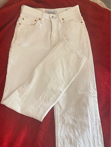 Beyaz jean - Görsel 3
