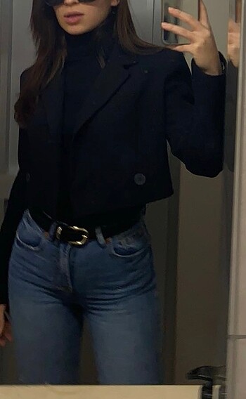 s Beden Quzu crop blazer ceket