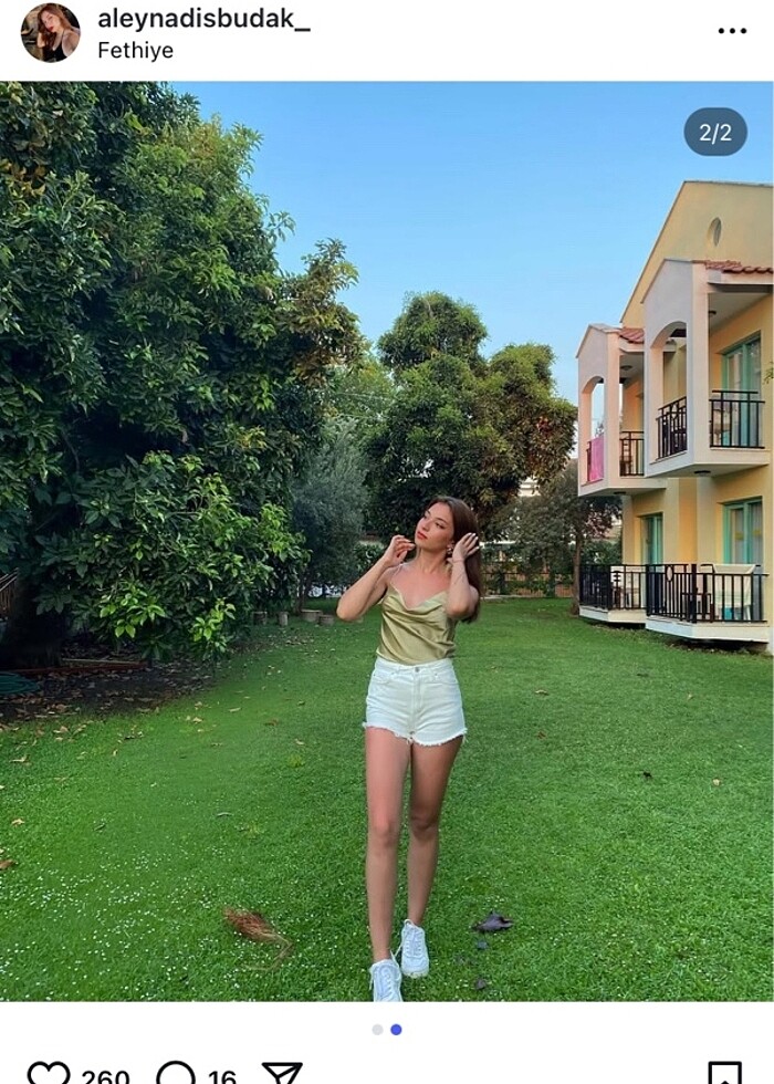 Mint taş askılı bluz - Görsel 3