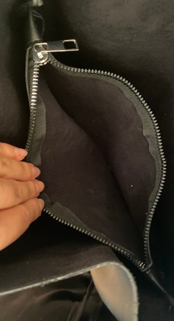 Siyah Deri Kadın Omuz Çantası - Görsel 5