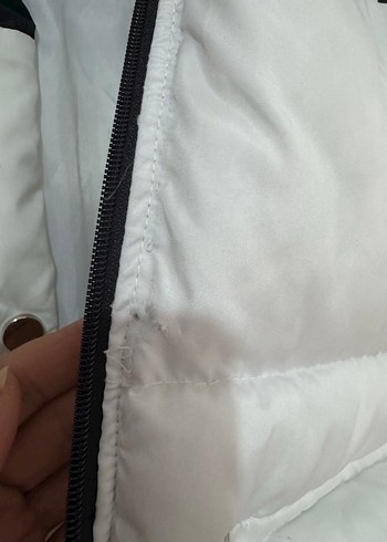 s Beden siyah Renk Kışkık şişme beyaz mont