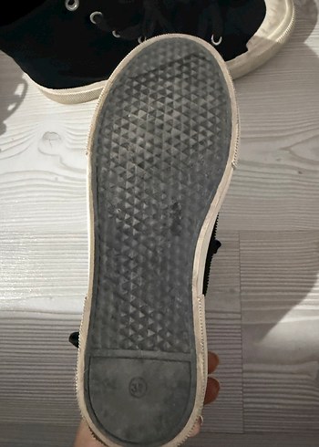 Siyah Bağcıklı Kadın Spor Ayakkabı - Görsel 4