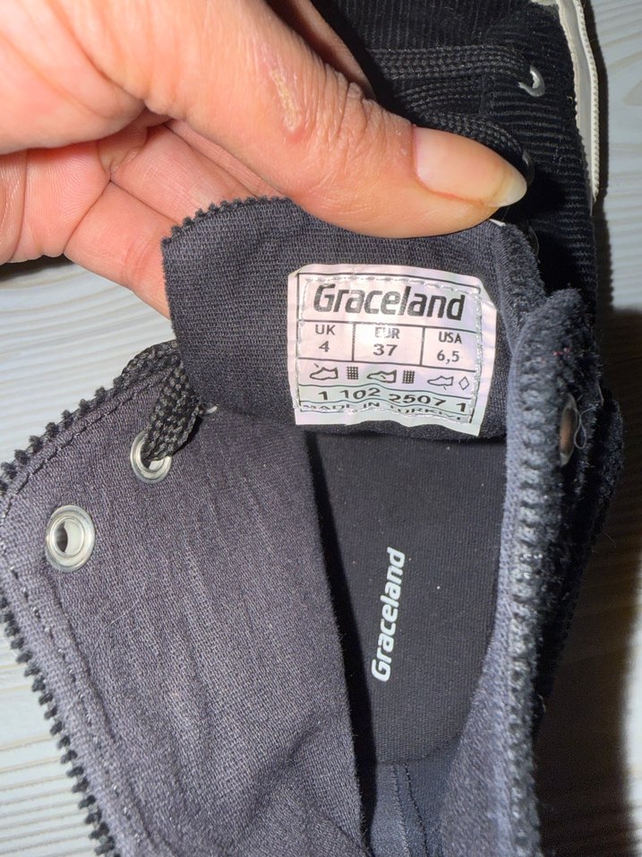 Siyah Bağcıklı Kadın Spor Ayakkabı - Görsel 3