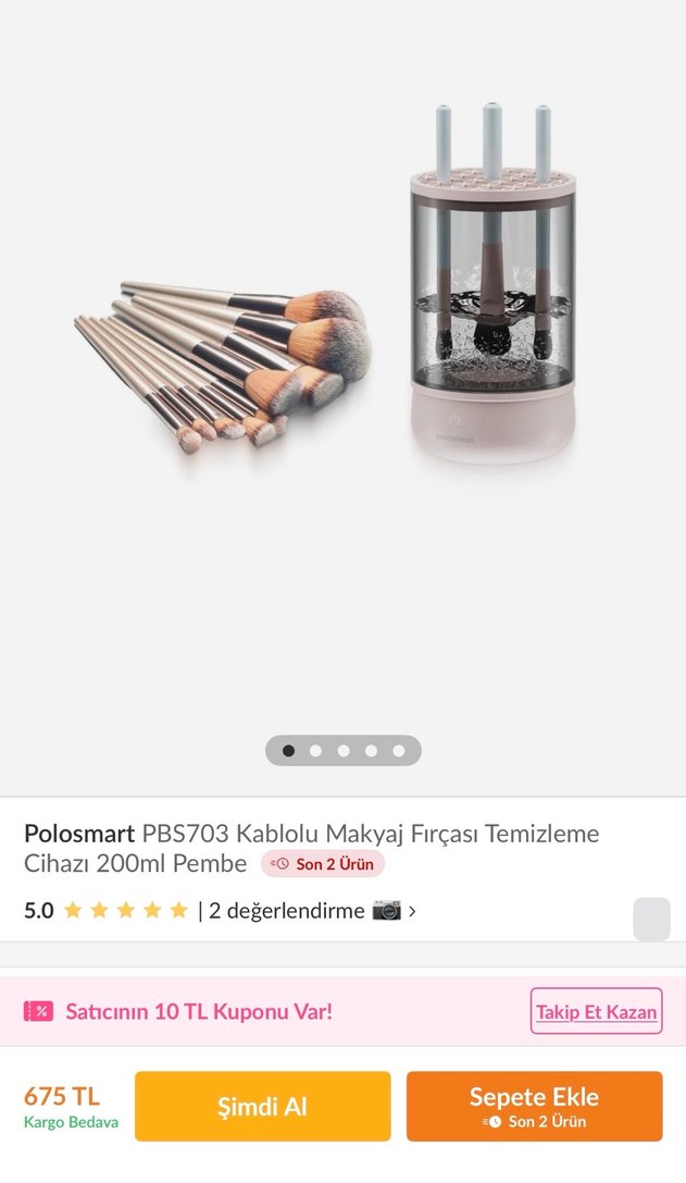 Pembe Renkli Sterilizatör - Görsel 2