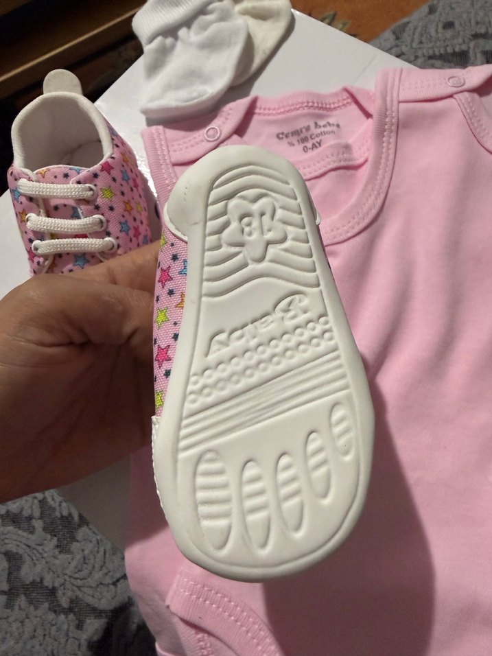 Bebek ayakkabısı sıfır 2li zıbın çorap - Görsel 3