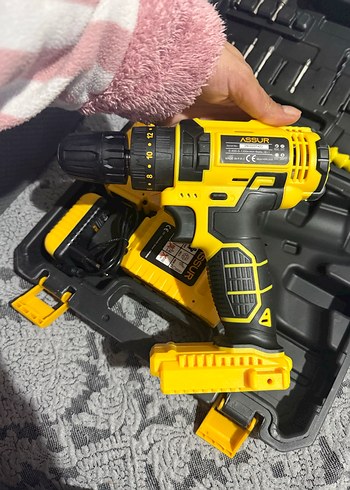 12V Sarı Kablosuz Darbeli Matkap - Görsel 4