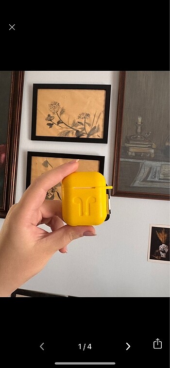 1. Nesil Airpods Sarı Kılıflı