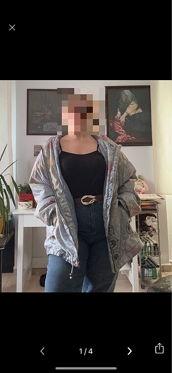 Vintage Oversize Mavi Mont