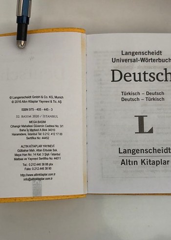 Langenscheidt Almanca-Türkçe Sözlük - Görsel 3