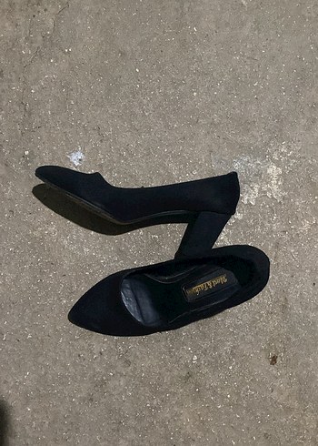 Siyah Kadın Blok Topuklu Stiletto - Görsel 3