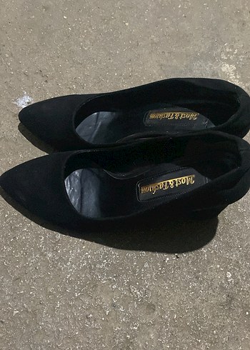 Siyah Kadın Blok Topuklu Stiletto - Görsel 2