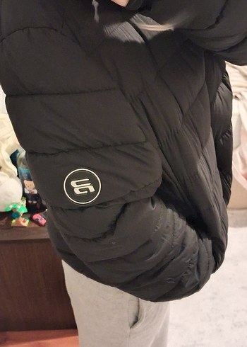 pull and bear Fermuarlı şişme mont