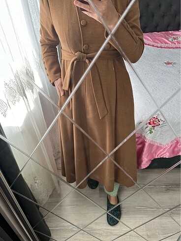 l Beden camel Renk Çok temiz taba renk kaşe kaban